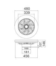 Viftu Low Profile White DC Ceiling Fan with 40W 3CCT LED Light