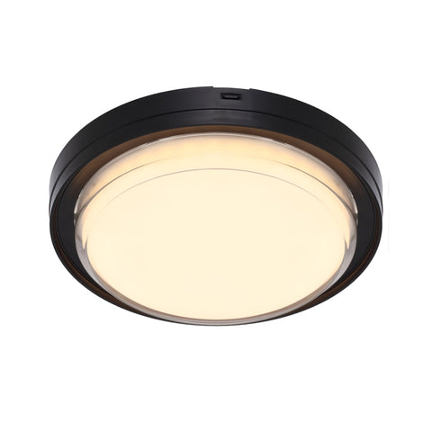 VIGGO ROUND BUNKER 16w CCT BLACK IP65