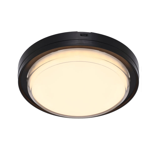 VIGGO ROUND BUNKER 16w CCT BLACK IP65