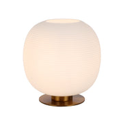 Viken Table Lamp Antique Gold and Opal