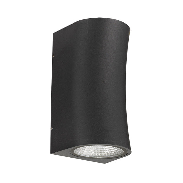VITA 2x7w LED CCT IP44 Black Up and Down Light