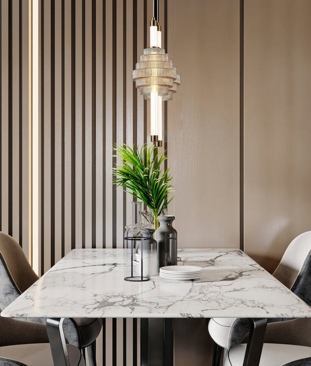 Wand 5W 3CCT LED Amber & Coffee Spinning Top Shape Pendant