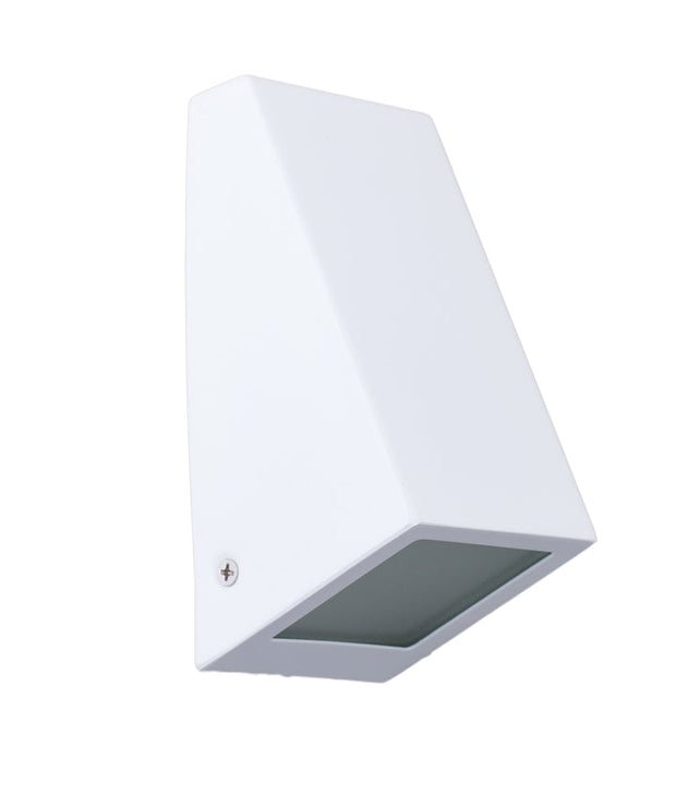 Wedge GU10 Exterior Wall Light White IP44