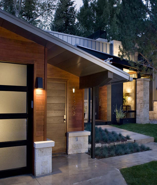 Wedge GU10 Exterior Wall Light Black IP44