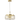 Whistler 3lt Pendant Gold with Clear Ribbed Glass