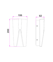 Wig 11w CCT LED IP65 Wedge Wall Light White