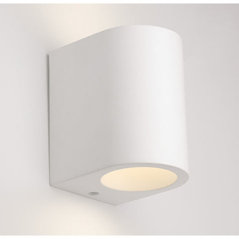 Cylinder plaster up and down wall light G9