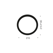 WYNN 8w LED 4000K Black Round Bunker Light