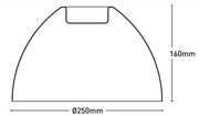 Winslow DIY 25cm Black Batten Fix