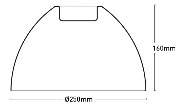 Winslow DIY 25cm Black Batten Fix