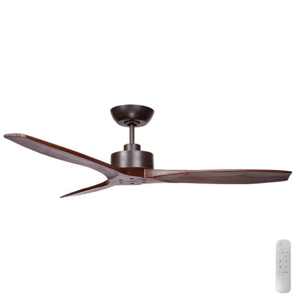 Wynd 54 DC Ceiling Fan Oil-Rubbed Bronze and Handcrafted Walnut Blades