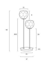 Zaha Table Lamp Chrome