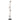 Zecca 6 Light Floor Lamp Black and Frosted Glass
