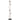 Zecca 6 Light Floor Lamp Black and Frosted Glass