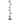 Zecca 6 Light Floor Lamp Black and Smoked Glass