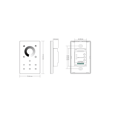 Zigbee Single Colour LED Touch Panel Controller