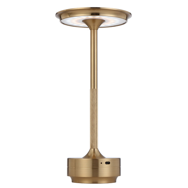 Zico 3w CCT LED Rechargeable Antique Gold Table Lamp