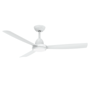 Legend DC 1220mm ABS 3 Fast Fix Blade Wall Control Ceiling Fan With 18W Dimmable Tricolour LED Light Matt White