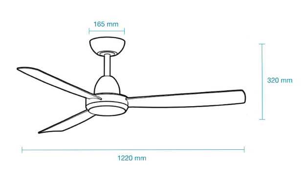 Zorro DC 1220mm ABS 3 Fast Fix Blade Remote Control Ceiling Fan With 18W Dimmable Tricolour LED Light Matt White