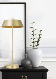 Allure 7w Warm White LED Touch Lamp Brass and Gold