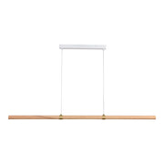 Aquila 32w LED CCT 2000mm Ash/ White Natural Timber Linear Pendant