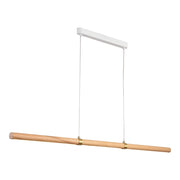 Aquila 32w LED CCT 2000mm Ash/ White Natural Timber Linear Pendant