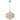 Arzano Crystal 3 Light Pendant with Multi-Faceted Prisms and Gold Accents