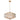Arzano Crystal 5 Light Pendant with Multi-Faceted Prisms and Gold Accents