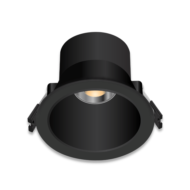Black 8w LED TRI Low Glare Deep Set Dimmable Downlight