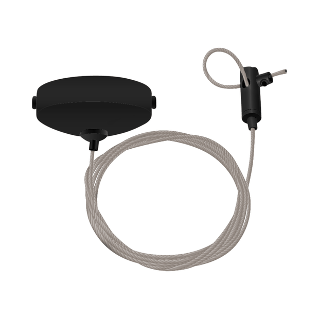 3M Wire Suspension Kit To Suit Single Circuit Track Black Cap