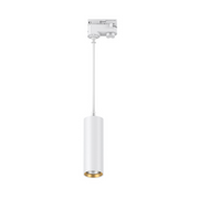 Lucca 10w/12w/15w CCT 60° LED Small 3 Circuit Track Pendant White/Gold