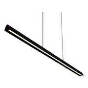 Avocent 32w LED CCT 2000mm Black Ash/ Black Natural Timber Linear Pendant