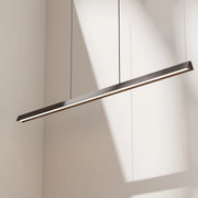 Avocent 32w LED CCT 2000mm Black Ash/ Black Natural Timber Linear Pendant