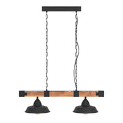 Oldbury Wooden 2 Light Pendant