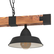 Oldbury Wooden 2 Light Pendant