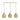 Carlton 3lt Pendant Brass