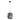 Romazzina 1 Light Pendant Black