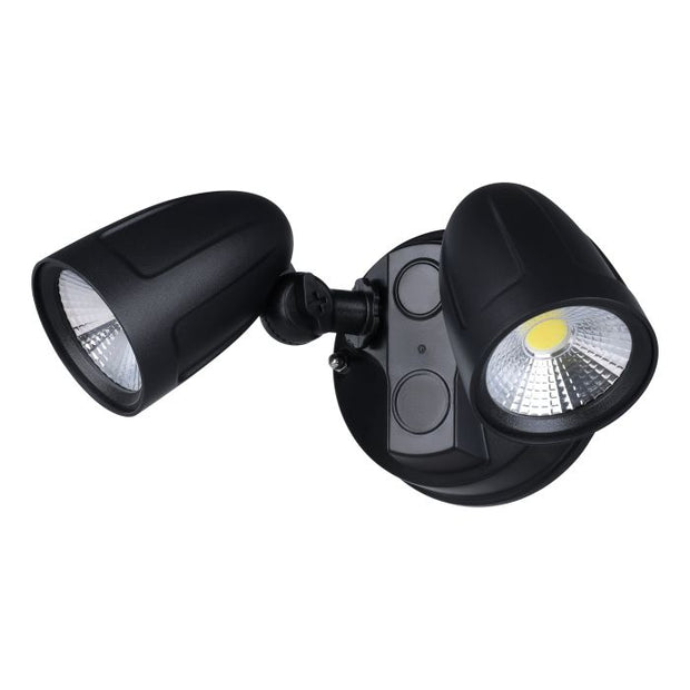 CHOPPER 2 2x15W LED CCT Twin Black Spotlight