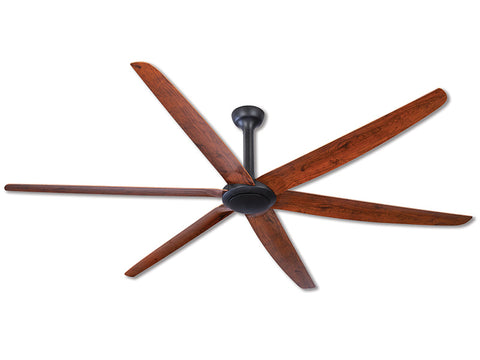 The Big Fan v2 106 DC Ceiling Fan Black and Oak