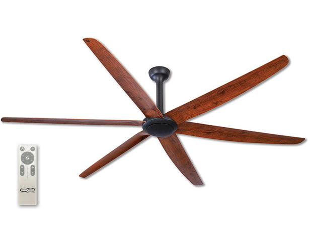 The Big Fan v2 106 DC Ceiling Fan Black and Oak