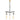 Bourne 3 Light E27 Black/Gold with Clear Glass Pendant