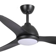 Breeze 52 AC Ceiling Fan Black with LED Light