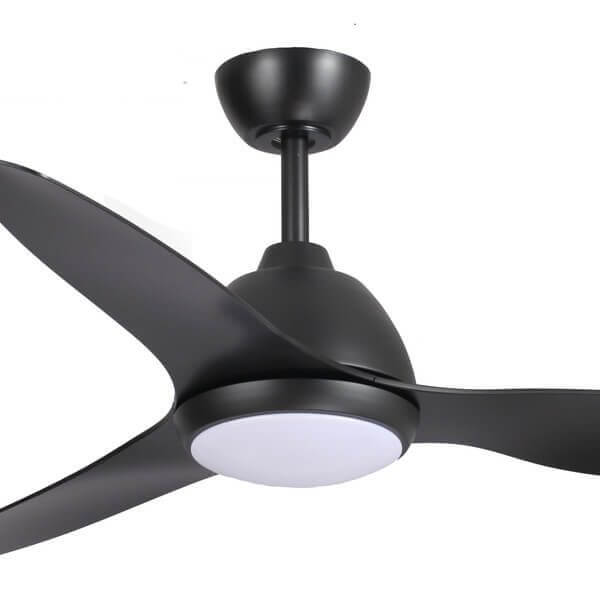 Breeze 52 AC Ceiling Fan Black with LED Light