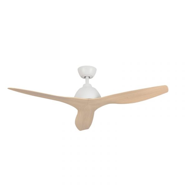 Breeze 52 AC Ceiling Fan White with Beechwood Blades