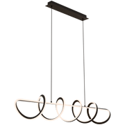 Bulbul 80w CCT LED 1500mm Linear Spiral Pendant Black