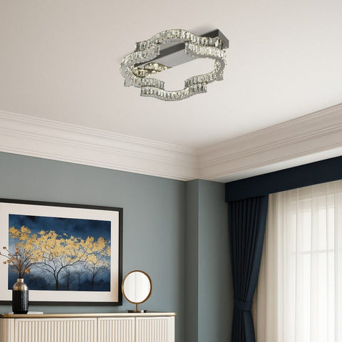 Jura 40cm 40w 3CCT Dimmable LED CTC Light with Remote Chrome