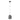 ROMAZZINA Single E27 Black Steel Pendant