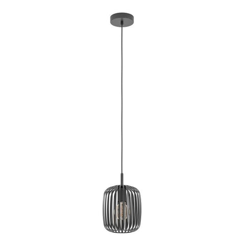 ROMAZZINA Single E27 Black Steel Pendant