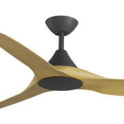 CloudFan 48 Inch WiFi DC Ceiling Fan Black and Bamboo