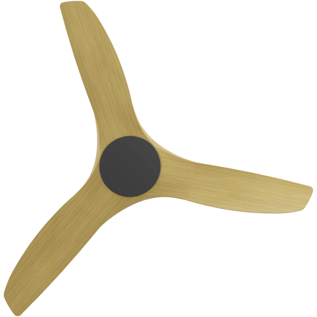 CloudFan 48 Inch WiFi DC Ceiling Fan Black and Bamboo